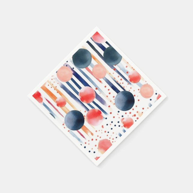 Dots and Stripes 5 Napkin (Corner)