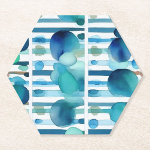 Dots and Stripes 7 Paper Coaster