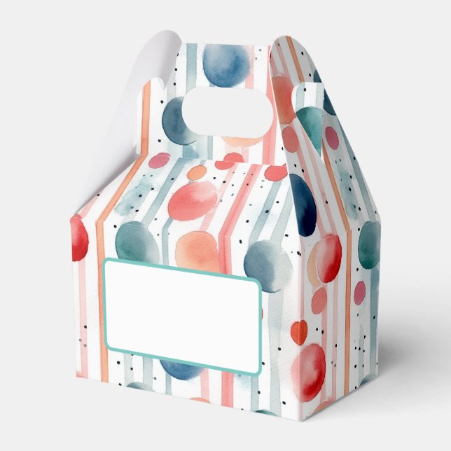 Dots and stripes 8 favour box (Front Side)