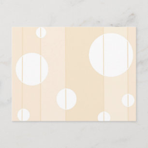 Dots and Stripes in Vanilla Postcard