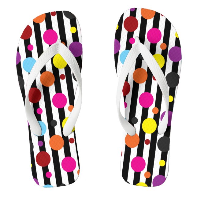 Dots And Stripes Jandals (Footbed)