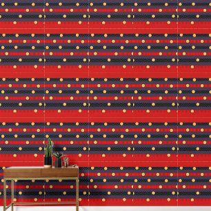 Dots Bands Chevron Household Wallpaper