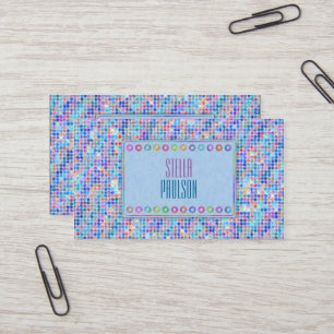 Dots Blue Business Card