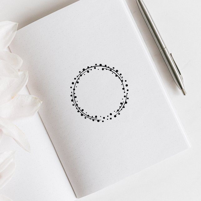 Dots Circle Journal  Rubber Stamp (Creator Uploaded)