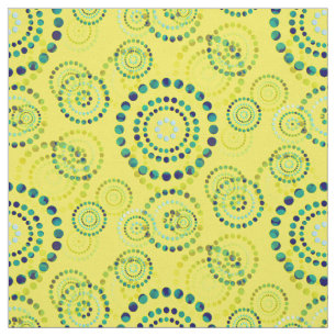 Dots Circle Power Flowers II + your backgr. & idea Fabric