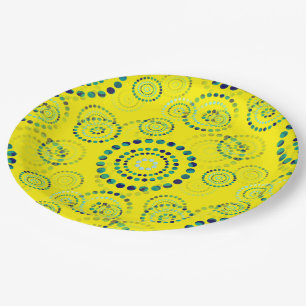 Dots Circle Power Flowers II + your backgr. & idea Paper Plate
