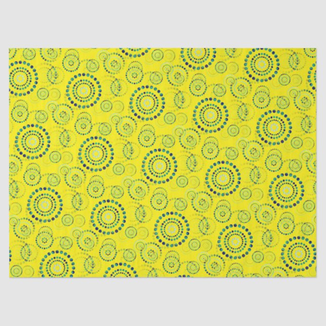 Dots Circle Power Flowers II + your backgr. & idea Tissue Paper (Front)