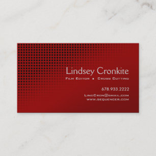 Dots Film Editor Hollywood Entertainment Industry Business Card