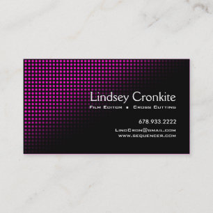 Dots Film Editor Hollywood Entertainment Industry Business Card