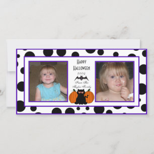 Dots Halloween Photo Cards