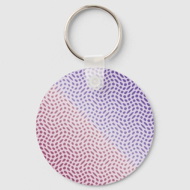 Dots in Pink and Magenta Key Ring (Front)