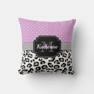 Dots & Leopard Print Cushion