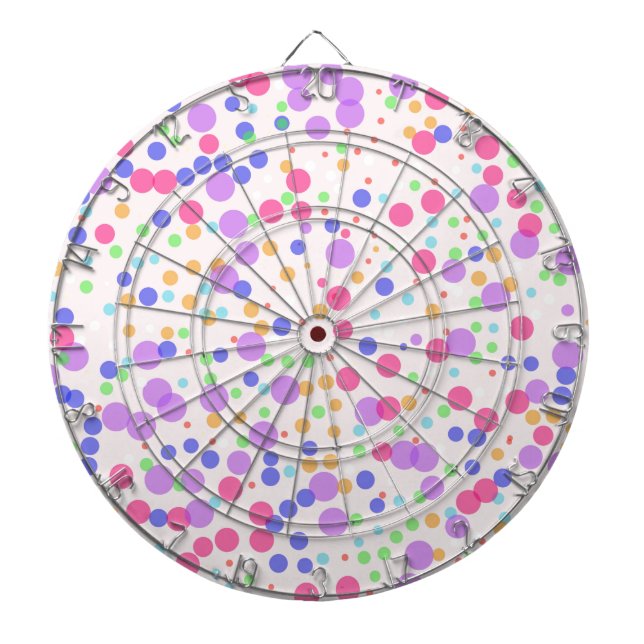 Dots on Pink Dartboard (Front)