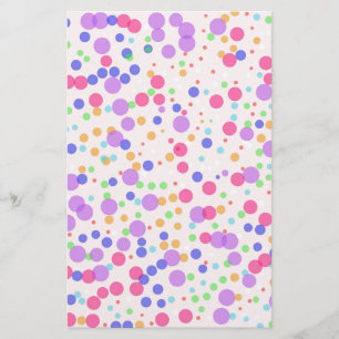 Dots on Pink Stationery