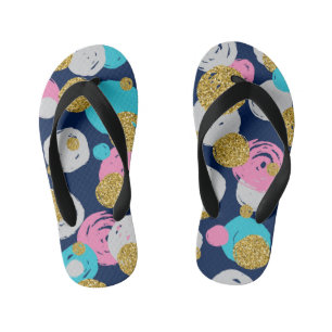 Dots Pattern 11 Kid's Jandals