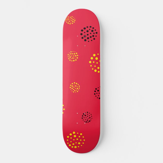 Dots Pattern 12 Skateboard (Front)