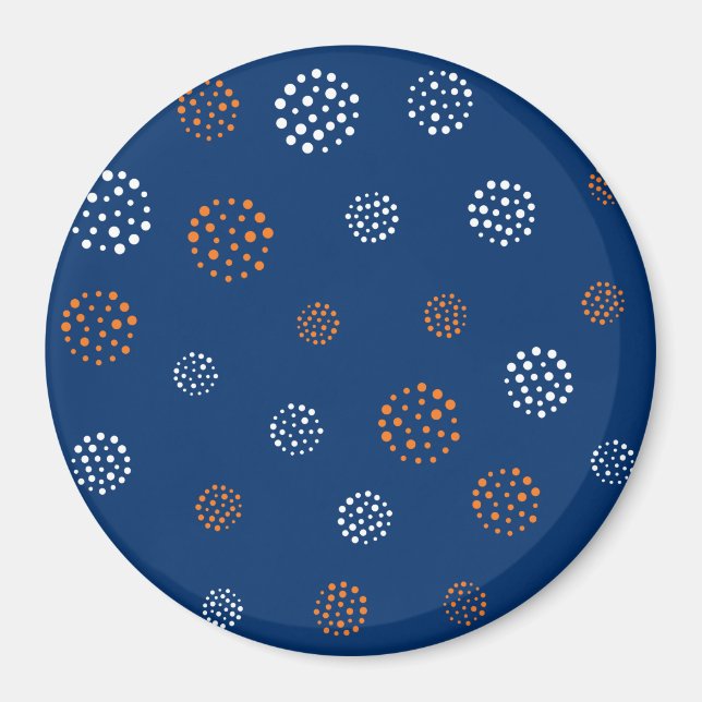 Dots Pattern 13 Magnet (Front)