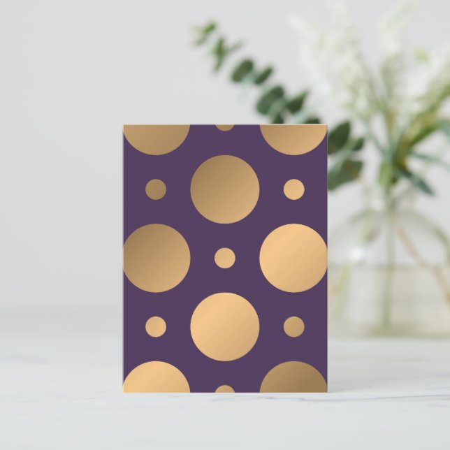 Dots Pattern 15 Holiday Postcard (Standing Front)