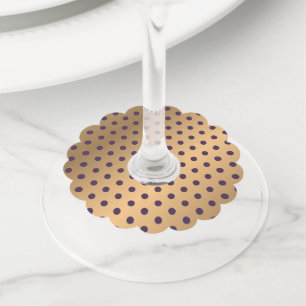 Dots Pattern 16 Wine Glass Tag