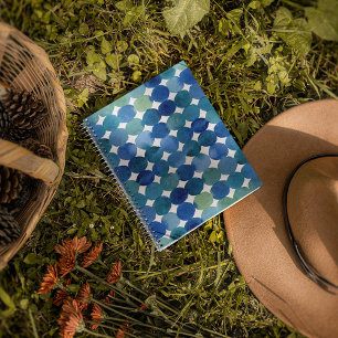 Dots pattern - blue and green planner