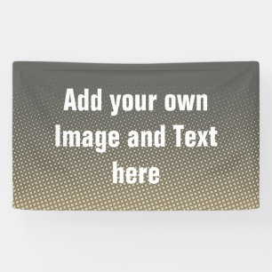 Dots Pattern grey sand beige + your ideas Banner