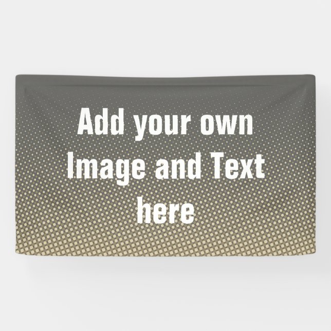 Dots Pattern grey sand beige + your ideas Banner (Horizontal)