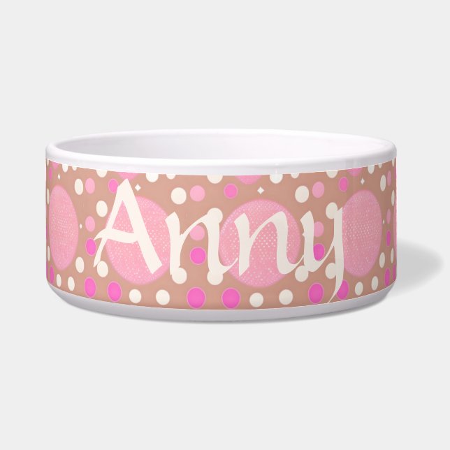 dots pattern pink, brown, pink (Front)