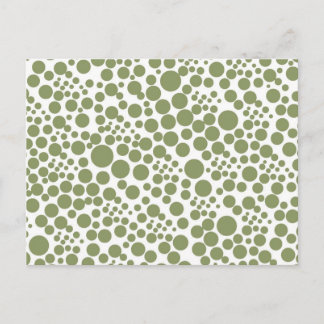 Dots points Polka retro circles spin Postcard