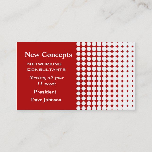 Dots Professional Business Card (Front)