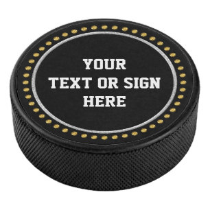 Dots Ring gold & Ring silver + YOURS Hockey Puck