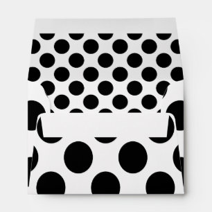 Dots seamless pattern black + your back envelopes