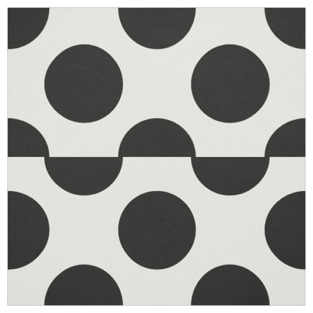 Dots seamless pattern black + your back fabric (Swatch)
