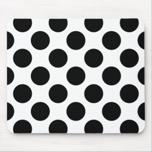 Dots seamless pattern black + your back mouse pad