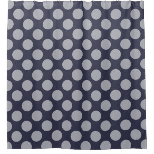 Dots seamless pattern white transp. + your ideas shower curtain