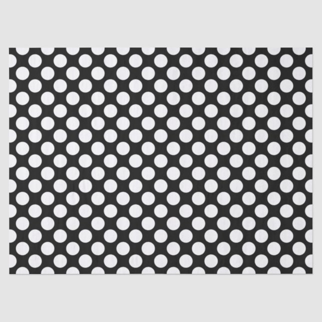 Dots seamless pattern white + your backgr. tissue paper (Front)