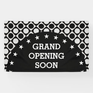 Dots & Squares & Stars / black white + your ideas Banner