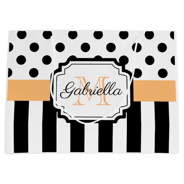 Dots & Stripes Large Gift Bag (Front)