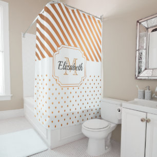 Dots & Stripes Shower Curtain