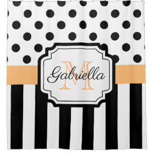 Dots & Stripes Shower Curtain