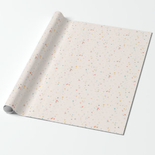 Dots & Triangle Confetti Pattern Wrapping Paper