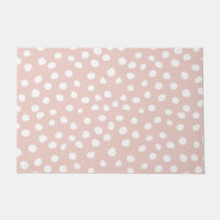 Dots Wild Animal Print Blush Pink And White Spots