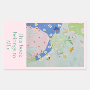 Dotsie's daughter bookplate rectangular sticker