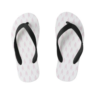 Dotted arrow art kid's jandals