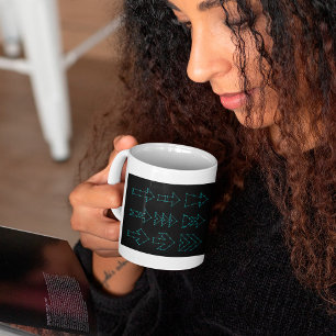 Dotted Arrows Coffee Mug