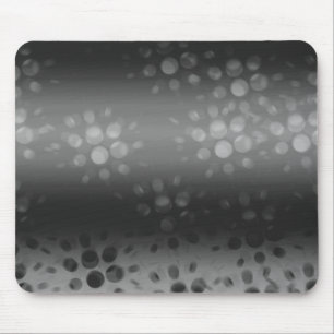 Dotted Bursts Pattern - Black, Grey, White Mouse Pad