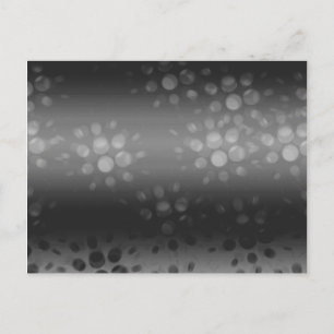 Dotted Bursts Pattern - Black, Grey, White Postcard