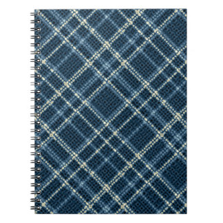 Dotted checkered pattern. Gray-blue. Notebook