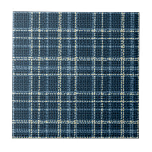 Dotted chequered pattern. Grey-blue. Tile