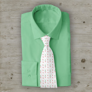 Dotted Chile Pepper Pattern Tie