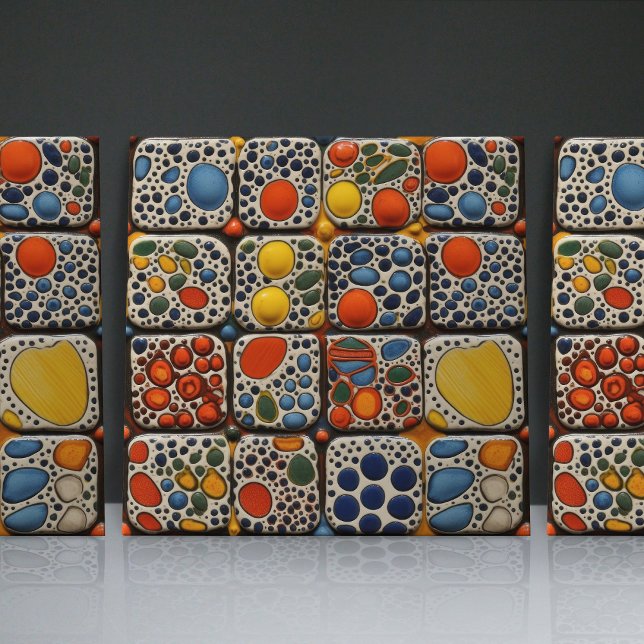 Dotted Faux Relief Glazed Contemporary Home Decor Tile (Creator Uploaded)